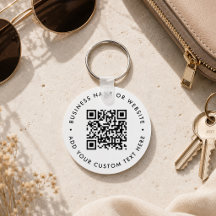 QR-Code Minimalistisch sauber, einfach weißes Budg