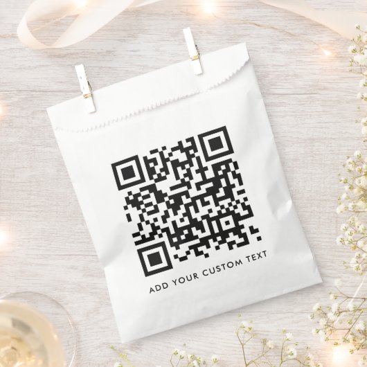 QR-Code Minimalistisch Sauberer einfacher, benutze Geschenktütchen (Ausgeschnitten)