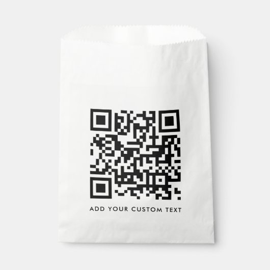 QR-Code Minimalistisch Sauberer einfacher, benutze Geschenktütchen (Vorderseite)