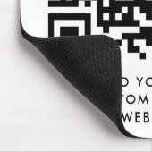 QR-Code Minimalistisch Sauberer einfacher, benutze Mousepad (Ecke)