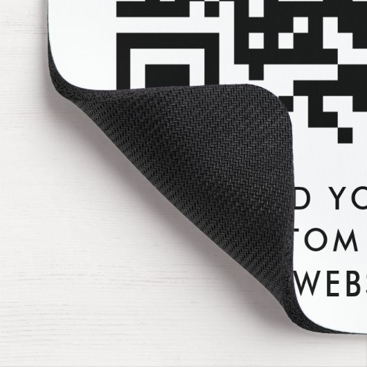 QR-Code Minimalistisch Sauberer einfacher, benutze Mousepad (Ecke)