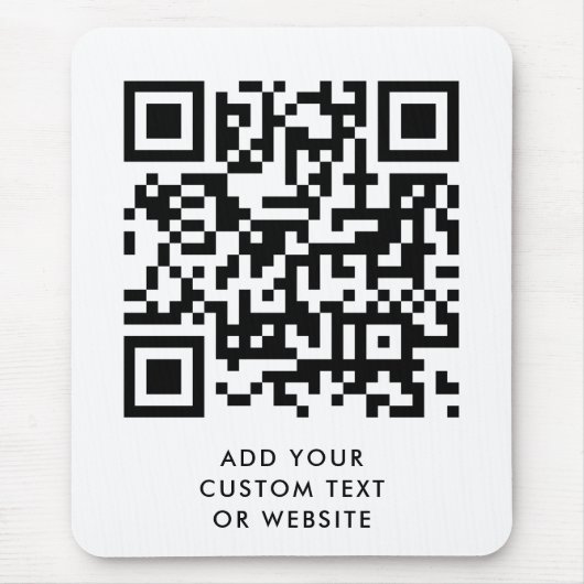 QR-Code Minimalistisch Sauberer einfacher, benutze Mousepad (Vorne)