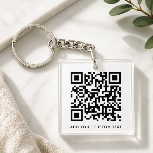 QR-Code Minimalistisch Sauberer einfacher, benutze Schlüsselanhänger