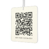 QR-Code Minimalistisch Sauberer einfacher benutzer Autolufterfrischer (Links)