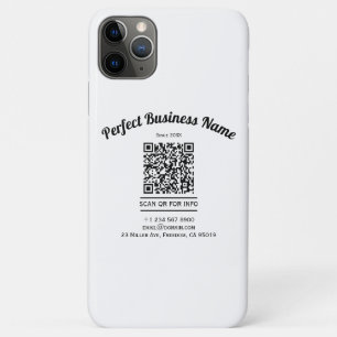 QR-Code Minimalistisch Schwarz und Weiß einfach k Case-Mate iPhone Hülle