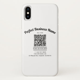 QR-Code Minimalistisch Schwarz und Weiß einfach k Case-Mate iPhone Hülle