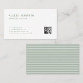 QR-Code Minimalistisch Visitenkarte (Vorne/Hinten)