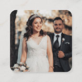 QR Code Minimalistisch Wedding RSVP Begleitkarte (Rückseite)