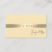 Qr-Code Minimalistische berufliche moderne Goldfol Visitenkarte (Vorderseite)