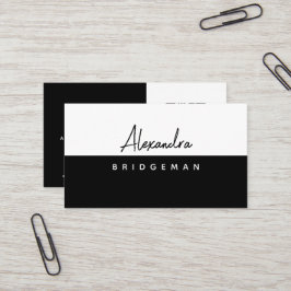 QR-Code | Minimalistische, Social Media Business C Visitenkarte