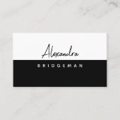 QR-Code | Minimalistische, Social Media Business C Visitenkarte (Vorderseite)