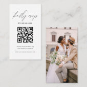 QR Code Minimalistische UAWG Wedding Website Begleitkarte (Vorne/Hinten)