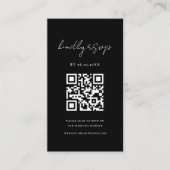 QR Code Minimalistische UAWG Wedding Website Begleitkarte (Vorderseite)