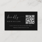QR Code Minimalistische UAWG Wedding Website Begleitkarte (Vorderseite)