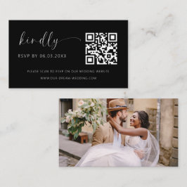 QR Code Minimalistische UAWG Wedding Website Begleitkarte