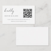 QR Code Minimalistische UAWG Wedding Website Begleitkarte (Vorne/Hinten)