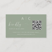 QR Code Minimalistische UAWG Wedding Website Begleitkarte (Vorderseite)