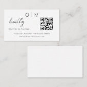 QR Code Minimalistische UAWG Wedding Website Begleitkarte (Vorne/Hinten)
