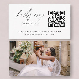 QR Code Minimalistische UAWG Wedding Website Begleitkarte