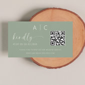 QR Code Minimalistische UAWG Wedding Website Begleitkarte