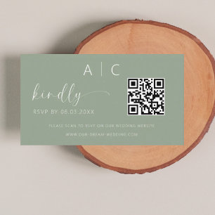 QR Code Minimalistische UAWG Wedding Website Begleitkarte