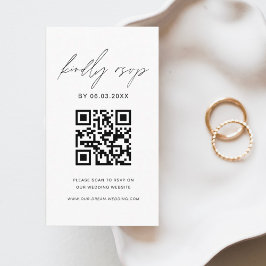 QR Code Minimalistische UAWG Wedding Website Begleitkarte