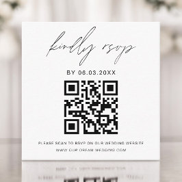 QR Code Minimalistische UAWG Wedding Website Begleitkarte