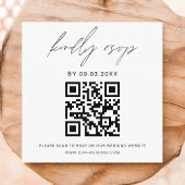 QR Code Minimalistische UAWG Wedding Website Begleitkarte