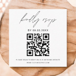 QR Code Minimalistische UAWG Wedding Website Begleitkarte