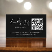 QR Code Minimalistische UAWG Wedding Website Begleitkarte