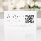 QR Code Minimalistische UAWG Wedding Website Begleitkarte