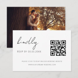 QR Code Minimalistische UAWG Wedding Website Begleitkarte