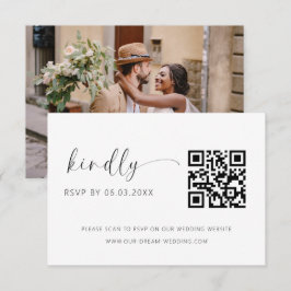 QR Code Minimalistische UAWG Wedding Website Begleitkarte