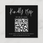 QR Code Minimalistische UAWG Wedding Website Begleitkarte (Vorderseite)