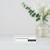 QR-Code Minimalistischer Graduate Abschluss Name Telefonnummerkarte (Stehend Vorderseite)