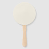 QR-Code Minimalistischer schlichter Graurunder Hau Fächer (Rückseite)