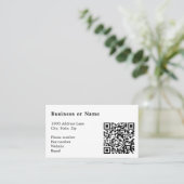 QR-Code Minimalistisches Berufliches Unternehmen Visitenkarte (Stehend Vorderseite)