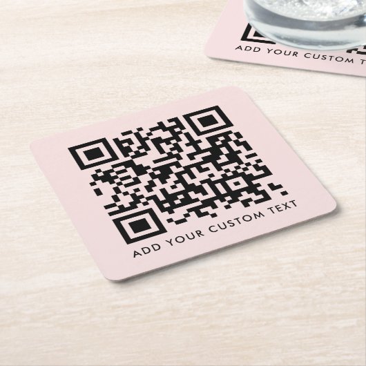 QR-Code | Minimalistisches Einfaches Scannen in Ro Rechteckiger Pappuntersetzer (angewinkelt)