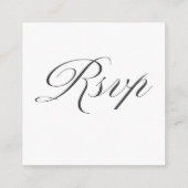 QR-Code Minimalistisches Foto HochzeitsrSVP-Karte Begleitkarte (Rückseite)