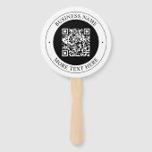 QR-Code mit bearbeitbarem kreisförmigem Text und G Fächer (Vorderseite)