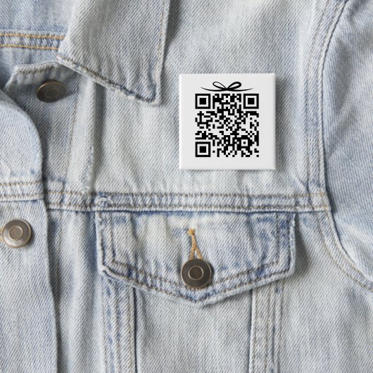 QR-Code mit Bugs-Geschenkboxen für Braut- und Bode Button (Beispiel)