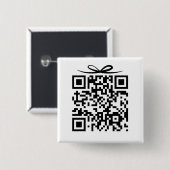 QR-Code mit Bugs-Geschenkboxen für Braut- und Bode Button (Vorne & Hinten)