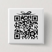 QR-Code mit Bugs-Geschenkboxen für Braut- und Bode Button (Vorderseite)