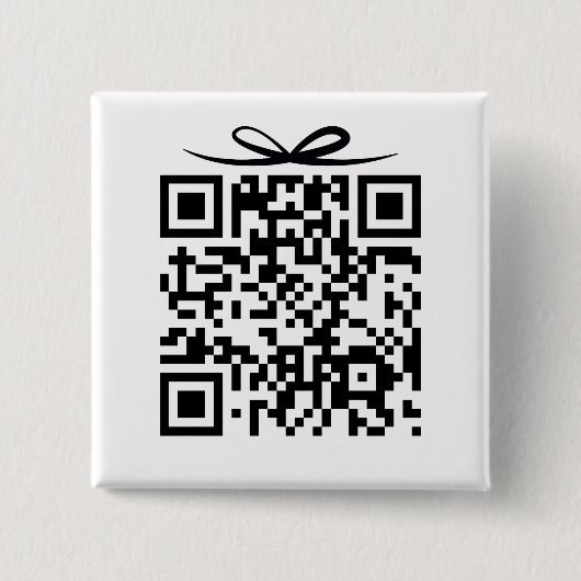 QR-Code mit Bugs-Geschenkboxen für Braut- und Bode Button (Vorderseite)
