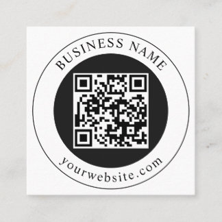 QR-Code mit editierbarem Firmennamen Empfehlungskarte