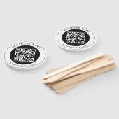 QR-Code mit editierbarem Firmennamen Fächer (Non-assembled)
