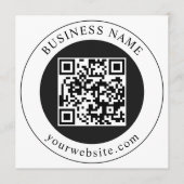 QR-Code mit editierbarem Firmennamen Programm (Vorderseite)