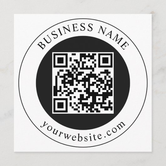 QR-Code mit editierbarem Firmennamen Programm (Vorderseite)