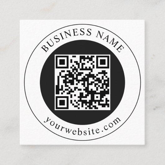 QR-Code mit editierbarem Firmennamen Rabattkarte (Vorderseite)