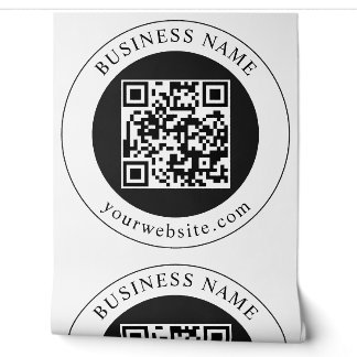 QR-Code mit editierbarem Firmennamen Tapete